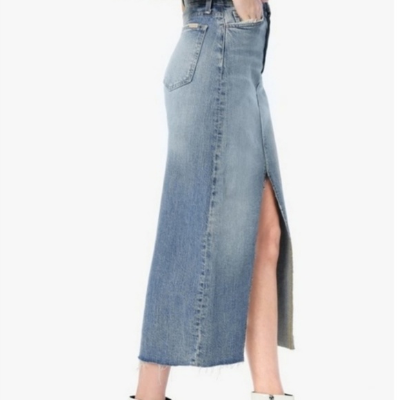 Joes Denim Alessa Skirt Waisted Maxi Raw Hem - Picture 6 of 6